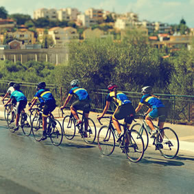 Groupe de Cycliste pour illustrer les clubs